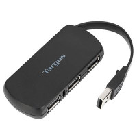 Miniatyr av produktbild för Targus ACH114EU gränssnittshubbar USB 2.0 480 Mbit/s Svart