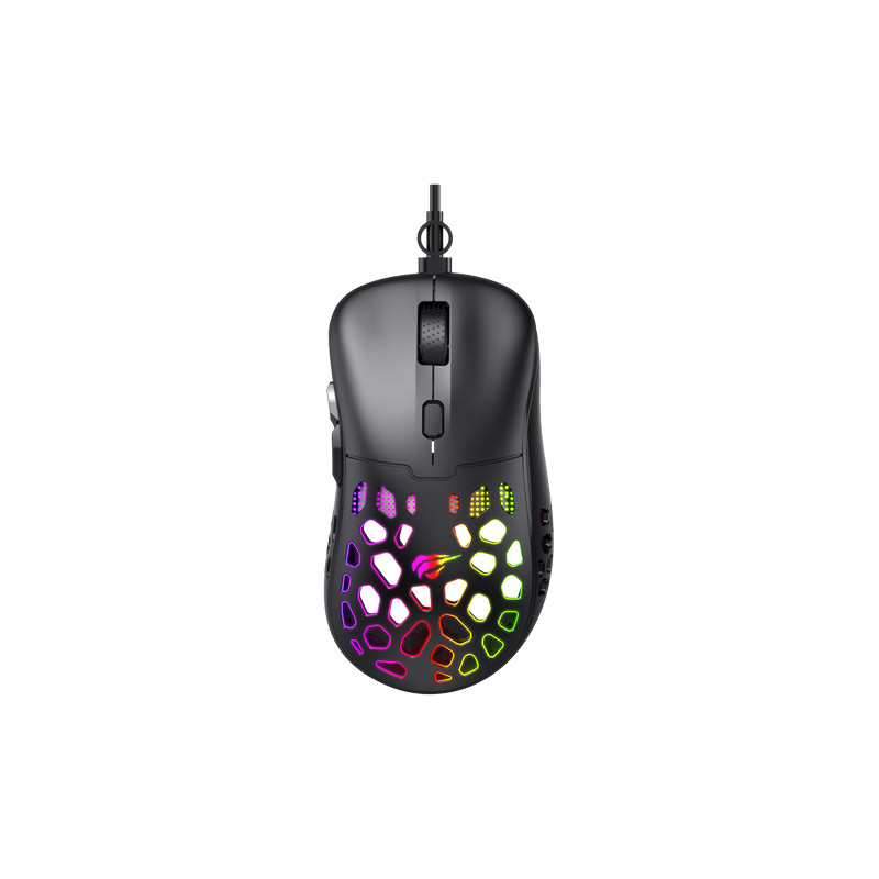Produktbild för Havit MS955 RGB lightweight Gaming Mouse datormöss högerhand
