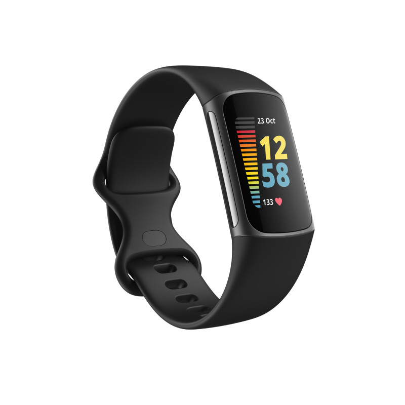 Produktbild för Fitbit Charge 5 AMOLED Armband med aktivitetsspårare Svart, grafit