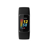 Miniatyr av produktbild för Fitbit Charge 5 AMOLED Armband med aktivitetsspårare Svart, grafit