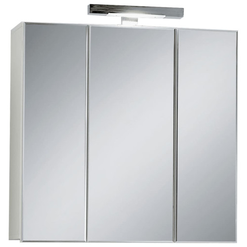 FMD FMD Badrumsskåp med spegeldörrar 70x19x67,6 cm vit