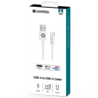 Miniatyr av produktbild för USB-A till USB-C Kabel 2m Vit