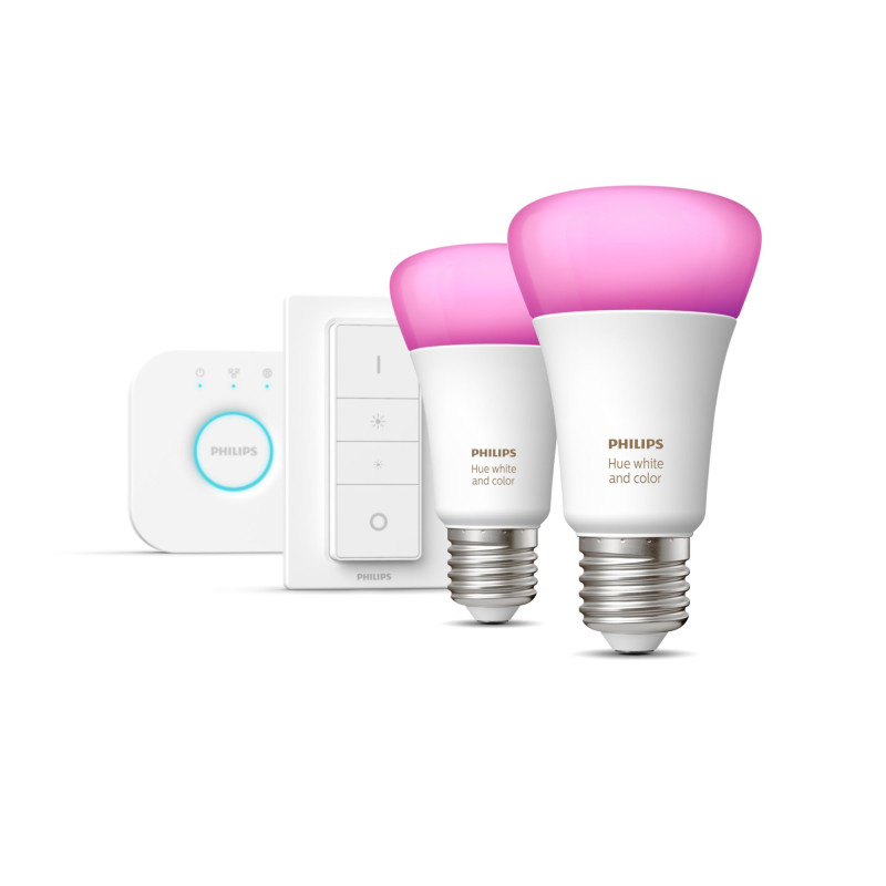 Produktbild för Philips Hue White och Color Ambiance Startpaket E27