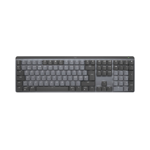 Logitech Logitech MX Mechanical tangentbord Trådlös RF + Bluetooth QWERTY Dansk, Finsk, Norsk, Svensk grafit, Grå