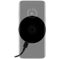 Produktbild för Goobay 59877 mobilladdare Smartphone Svart USB Trådlös laddning inomhus