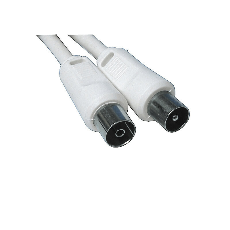 Produktbild för Antenna Cable IEC 100dB 1.5m White