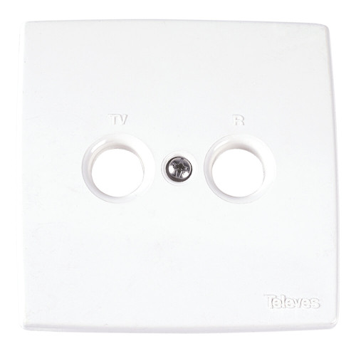 Televes Plate for Outlet TV/Radio White