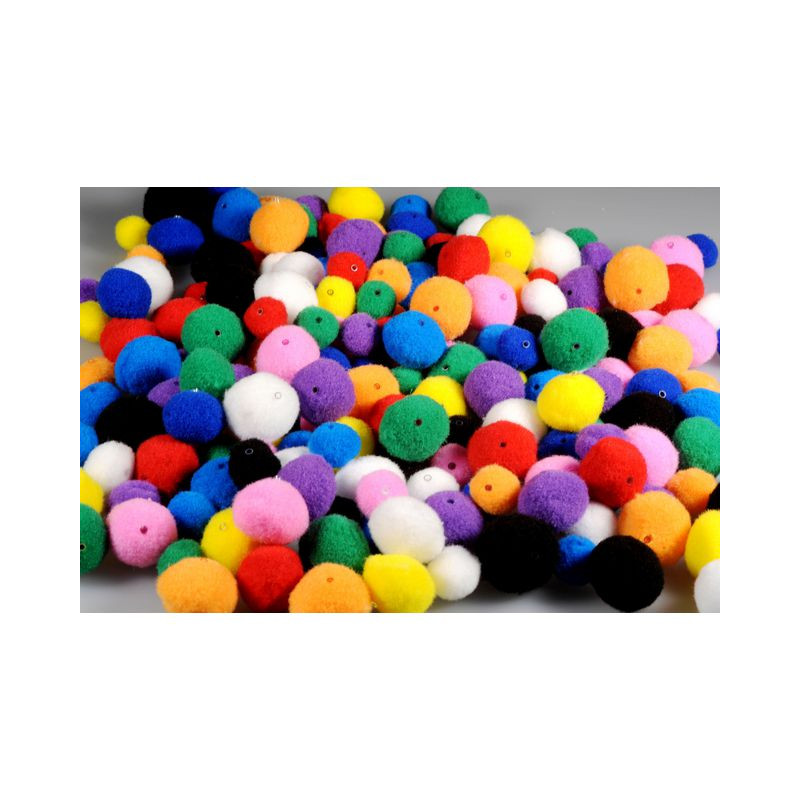 Produktbild för Pom Pombollar med hål 100/fp