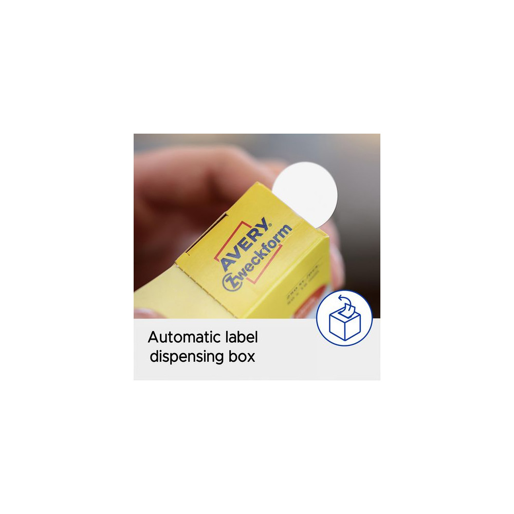 Produktbild för Etikett AVERY unhappy smiley röd 250/fp