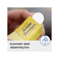 Produktbild för Etikett AVERY unhappy smiley röd 250/fp