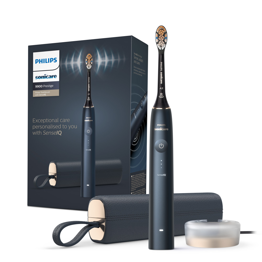 Produktbild för Philips DiamondClean Prestige 9900 DiamondClean Prestige HX9992/12 Eltandborste med SenseIQ
