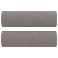 Produktbild för 3-sits soffa med prydnadskuddar taupe 180 cm tyg