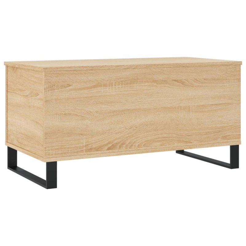 Produktbild för Soffbord sonoma-ek 90x44,5x45 cm konstruerat trä