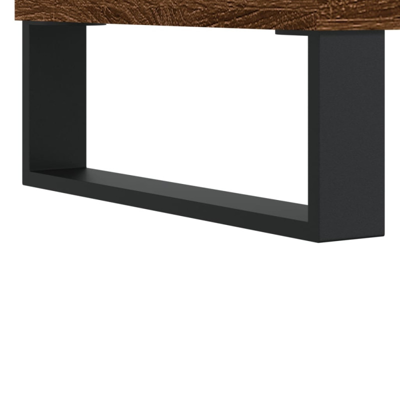 Produktbild för Soffbord brun ek 90x44,5x45 cm konstruerat trä