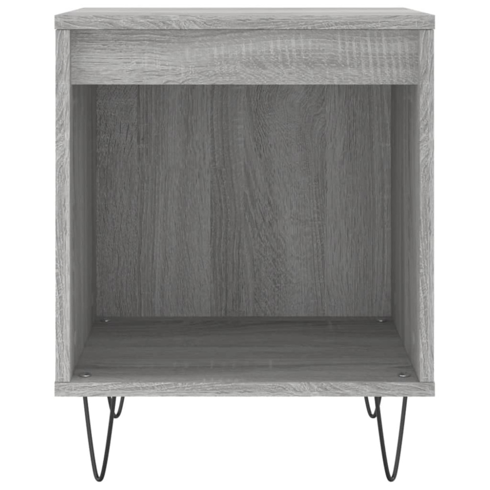 Produktbild för Sängbord grå sonoma 40x35x50 cm konstruerat trä