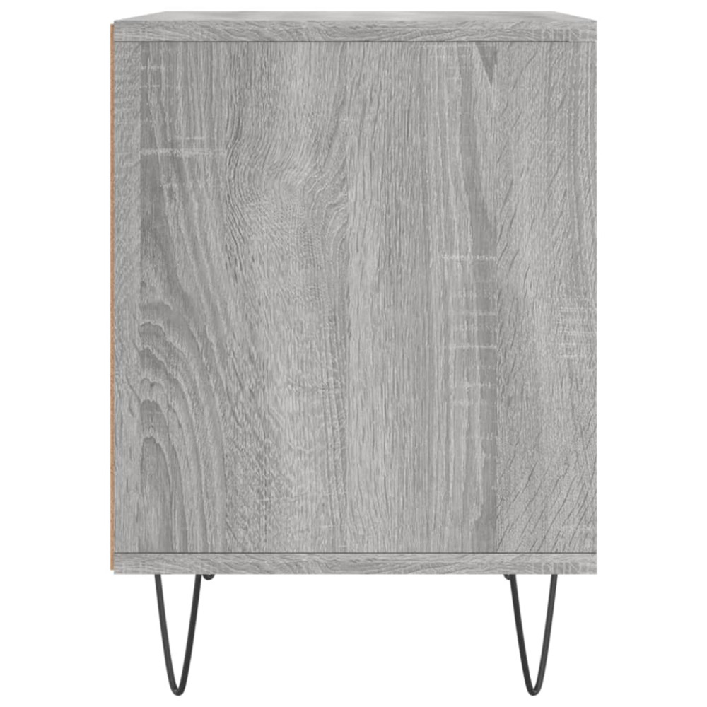 Produktbild för Sängbord grå sonoma 40x35x50 cm konstruerat trä