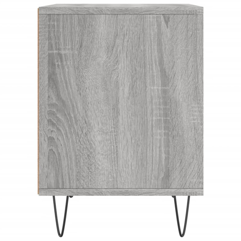 Produktbild för Sängbord 2 st grå sonoma 40x35x50 cm konstruerat trä