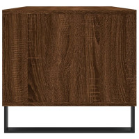 Produktbild för Soffbord brun ek 90x49x45 cm konstruerat trä