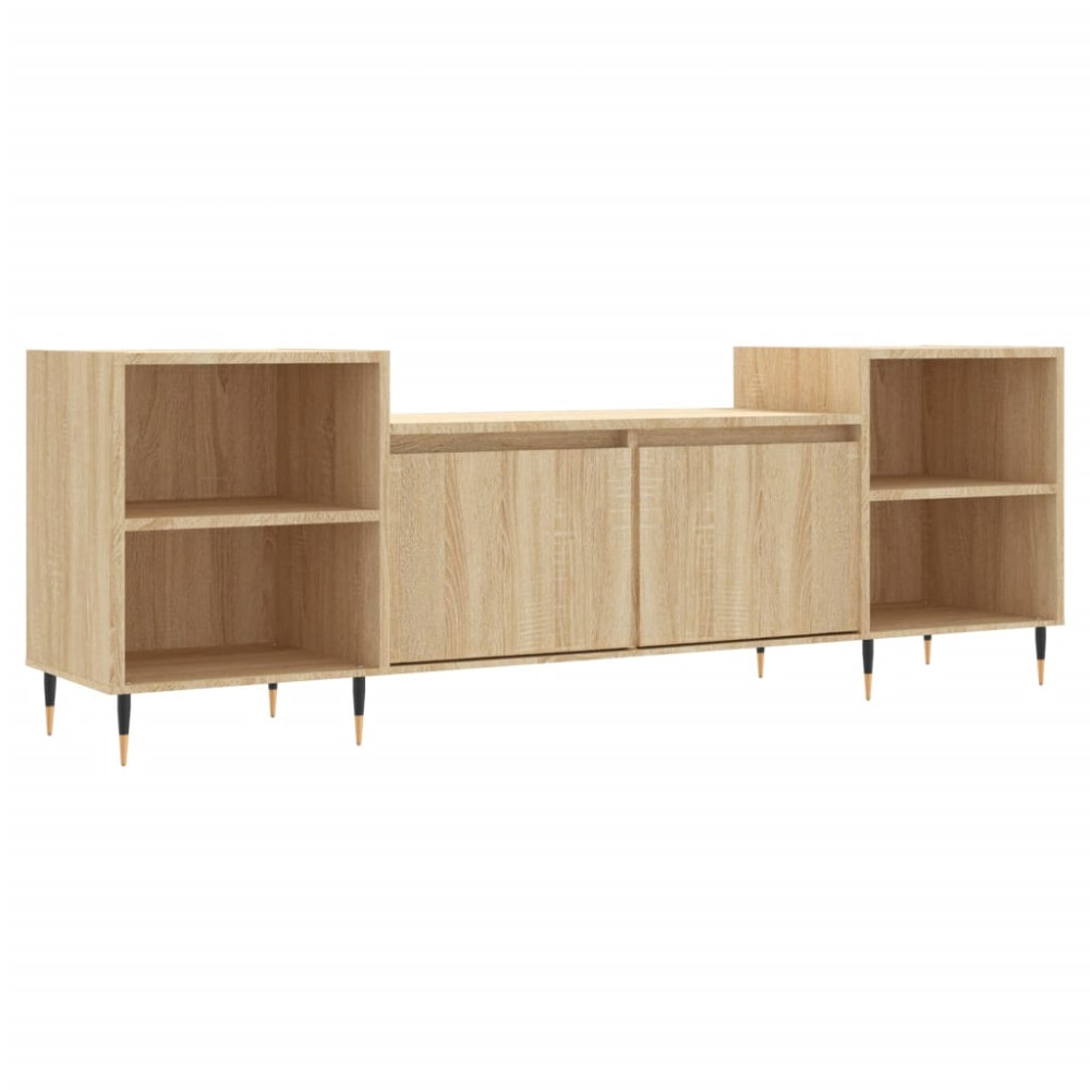 Produktbild för Tv-bänk sonoma-ek 160x35x55 cm konstruerat trä