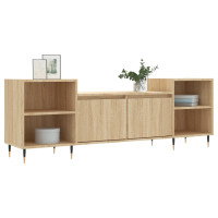 Produktbild för Tv-bänk sonoma-ek 160x35x55 cm konstruerat trä