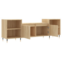 Produktbild för Tv-bänk sonoma-ek 160x35x55 cm konstruerat trä