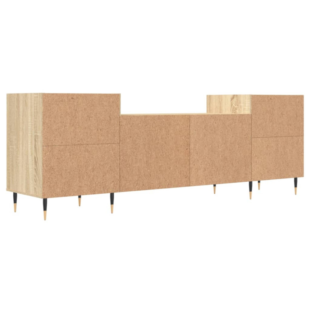 Produktbild för Tv-bänk sonoma-ek 160x35x55 cm konstruerat trä