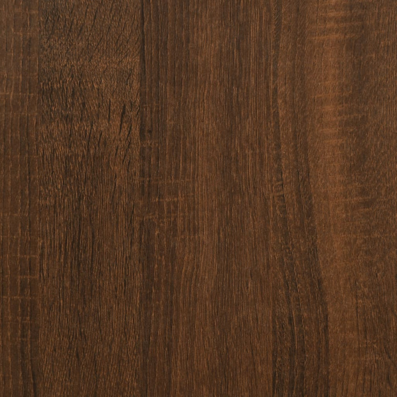 Produktbild för Bokhylla brun ek 78,5x33x153 cm konstruerat trä