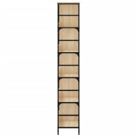 Produktbild för Bokhylla sonoma-ek 78,5x33x188,5 cm konstruerat trä