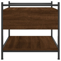 Produktbild för Soffbord brun ek 50x50x50 cm konstruerat trä