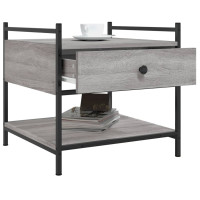 Produktbild för Soffbord grå sonoma 50x50x50 cm konstruerat trä