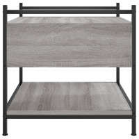 Produktbild för Soffbord grå sonoma 50x50x50 cm konstruerat trä