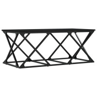 Miniatyr av produktbild för Soffbord svart 100x49x40 cm konstruerat trä