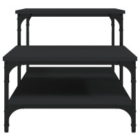 Produktbild för Soffbord svart 100x50,5x45 cm konstruerat trä