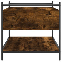 Produktbild för Soffbord rökfärgad ek 50x50x50 cm konstruerat trä