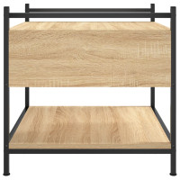 Produktbild för Soffbord sonoma-ek 50x50x50 cm konstruerat trä
