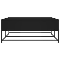 Produktbild för Soffbord svart 100x99x40 cm konstruerat trä