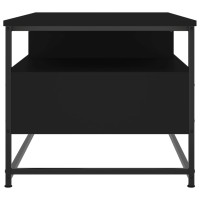 Miniatyr av produktbild för Soffbord svart 100x51x45 cm konstruerat trä