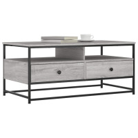 Produktbild för Soffbord grå sonoma 100x51x45 cm konstruerat trä
