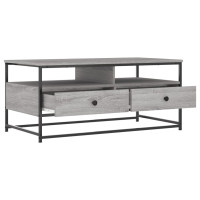 Produktbild för Soffbord grå sonoma 100x51x45 cm konstruerat trä
