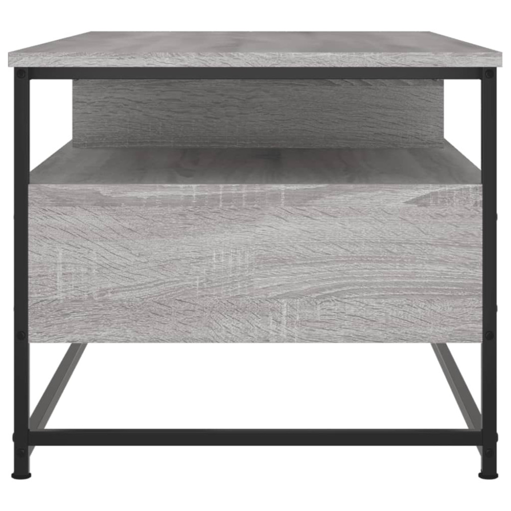 Produktbild för Soffbord grå sonoma 100x51x45 cm konstruerat trä