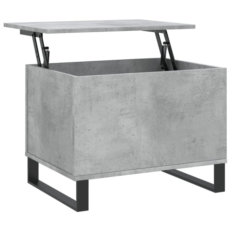 Produktbild för Soffbord betonggrå 60x44,5x45 cm konstruerat trä