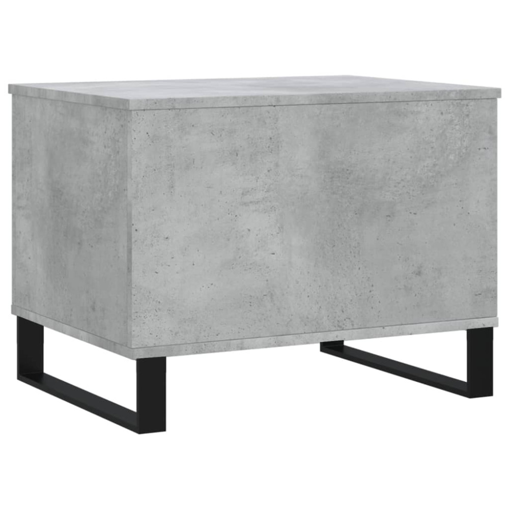 Produktbild för Soffbord betonggrå 60x44,5x45 cm konstruerat trä