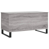 Produktbild för Soffbord grå sonoma 90x44,5x45 cm konstruerat trä