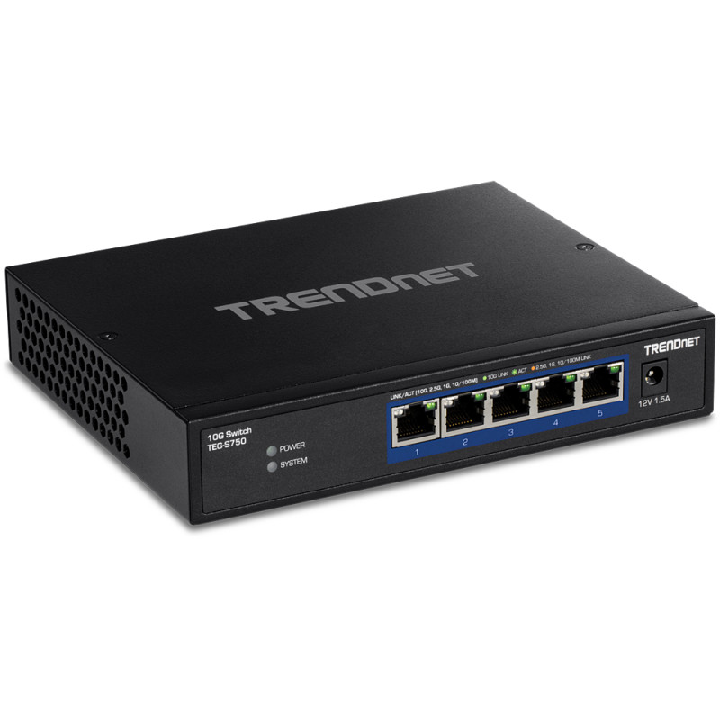 Produktbild för Trendnet TEG-S750 nätverksswitchar 10G Ethernet (100/1000/10000) Svart