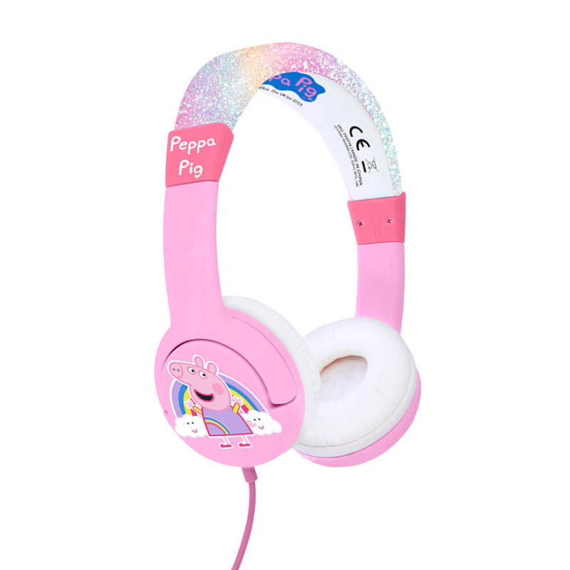 Produktbild för Hörlur Junior On-Ear 85dB Prinsessan Peppa