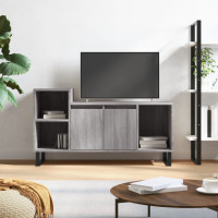 Produktbild för Tv-bänk grå sonoma 100x35x55 cm konstruerat trä