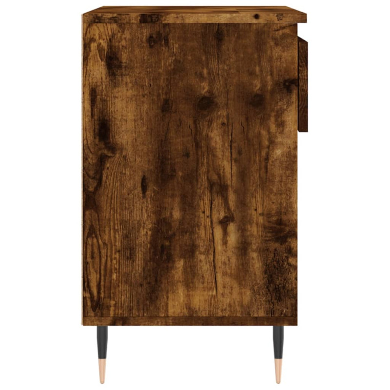 Produktbild för Skoställ rökfärgad ek 70x36x60 cm konstruerat trä