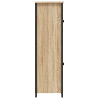 Produktbild för Högskåp sonoma-ek 62x32x106,5 cm konstruerat trä