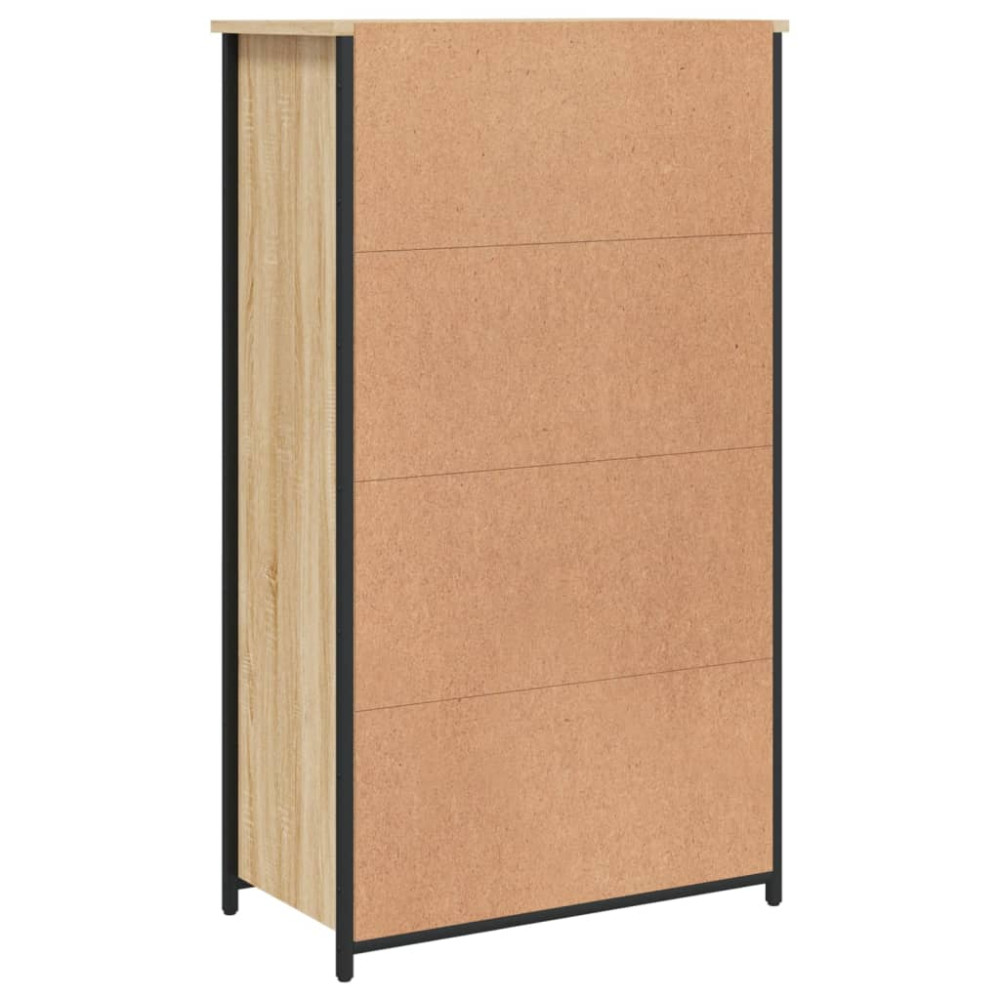 Produktbild för Högskåp sonoma-ek 62x32x106,5 cm konstruerat trä