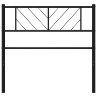 Produktbild för Huvudgavel metall svart 80 cm